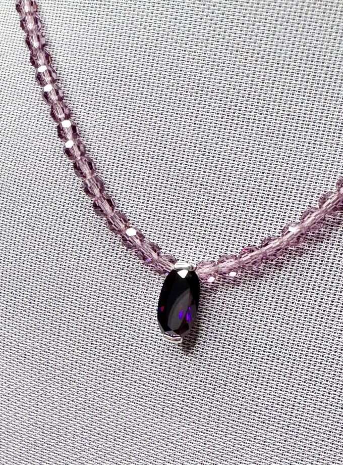 Collana “Abigale” Swarovski elements color Porpora